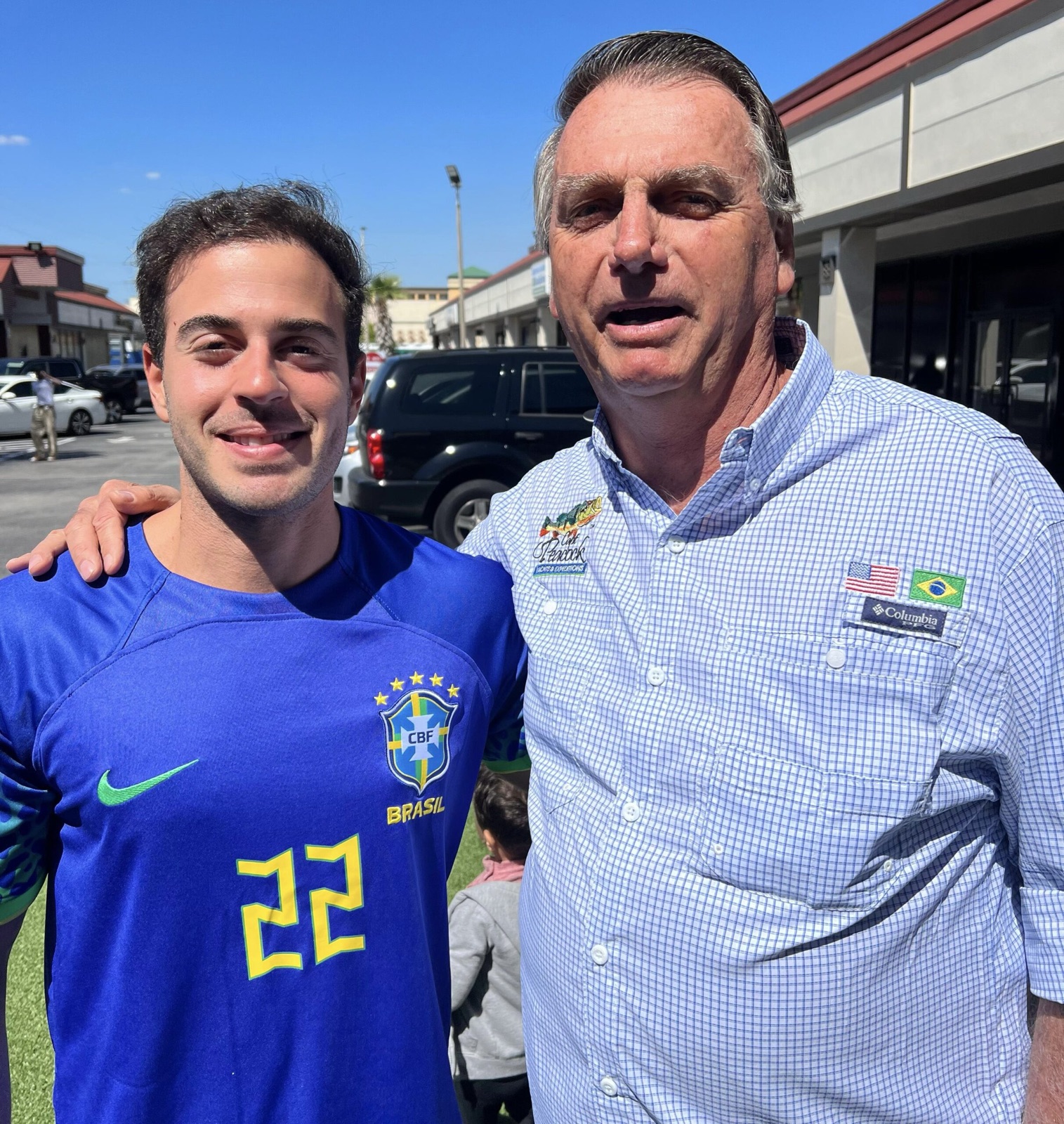 Gilson Filho ao lado do Presidente Jair Bolsonaro